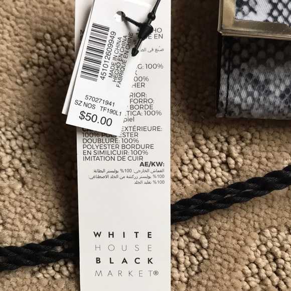 WHBM Snakeskin Travel Jewelry Roll Organizer - Picture 7 of 7